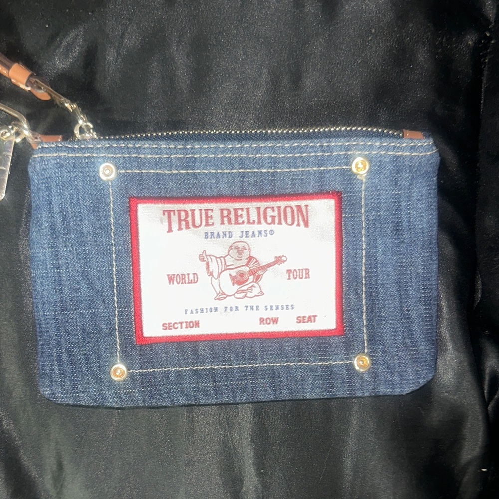 True Religion Denim wristlet